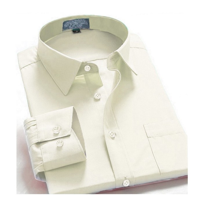 Mens off white dress shirt