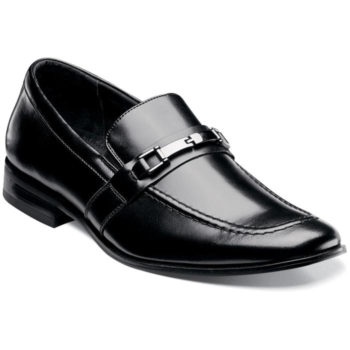 Mens loafer dress shoes black