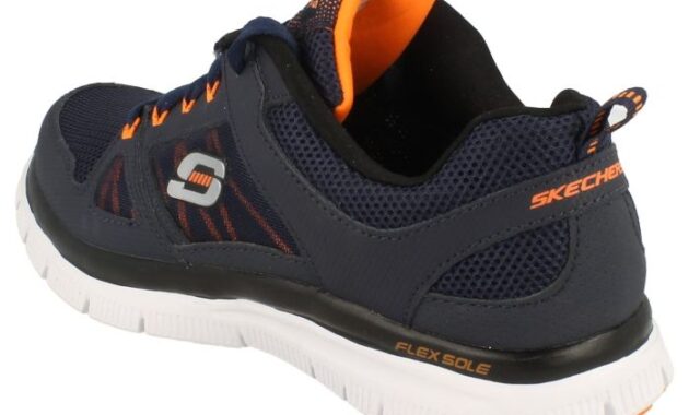 Skechers foam memory lightweight flex trainers mens lace advantage