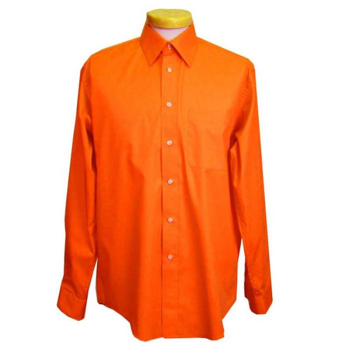 Men orange dress shirt