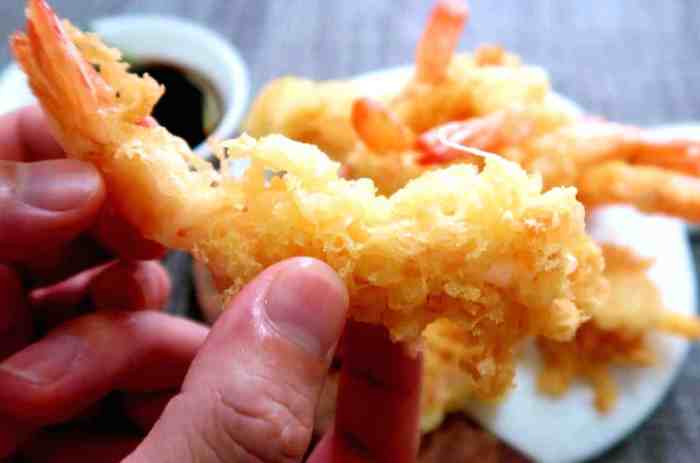 Tempura shrimp shrimps recipe filipino style sized pieces large deep