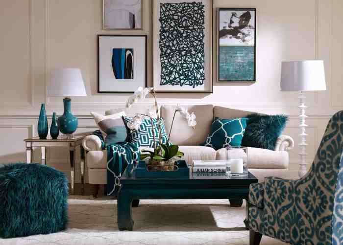 How to decorate blue room