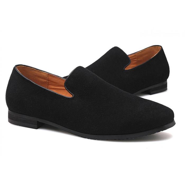 Mens loafer dress shoes black