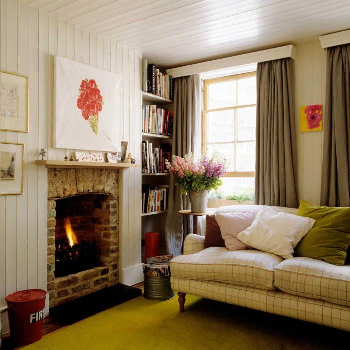 How to decorate your living room cottage style