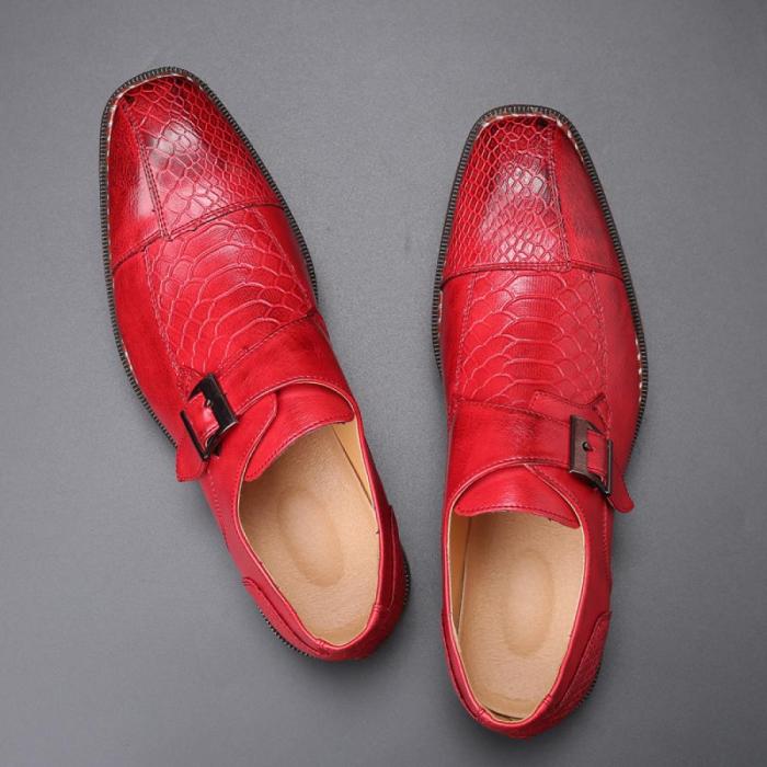 Red velvet dress shoes mens